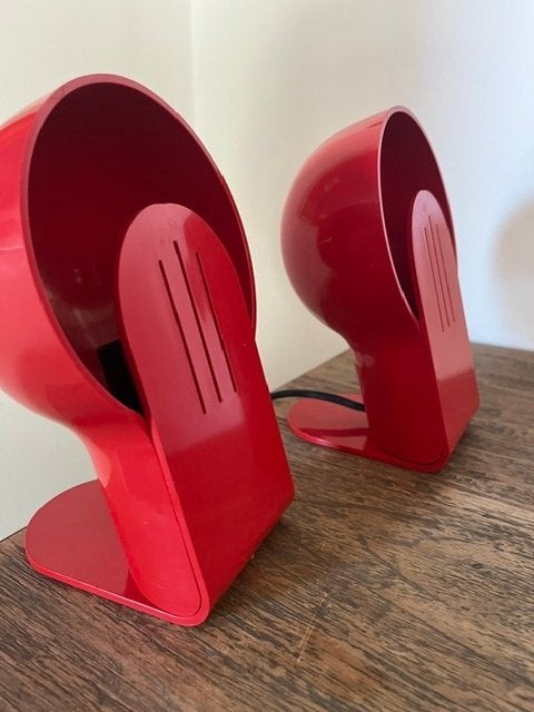 Paar vintage Guzzini designlampen, Antiek en Kunst, Kunst | Designobjecten, Lamp, Ophalen