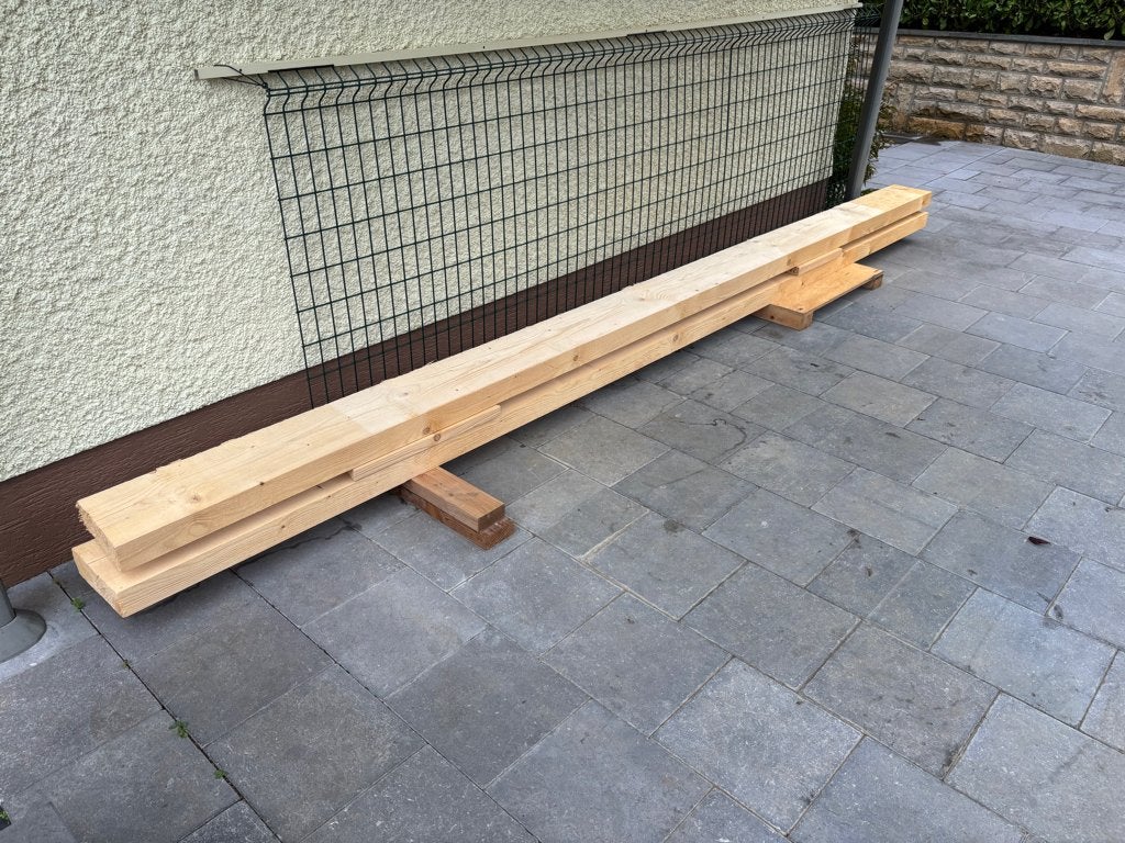 Poutres Epicea, 50 mm ou plus, 300 cm ou plus, Comme neuf, Enlèvement