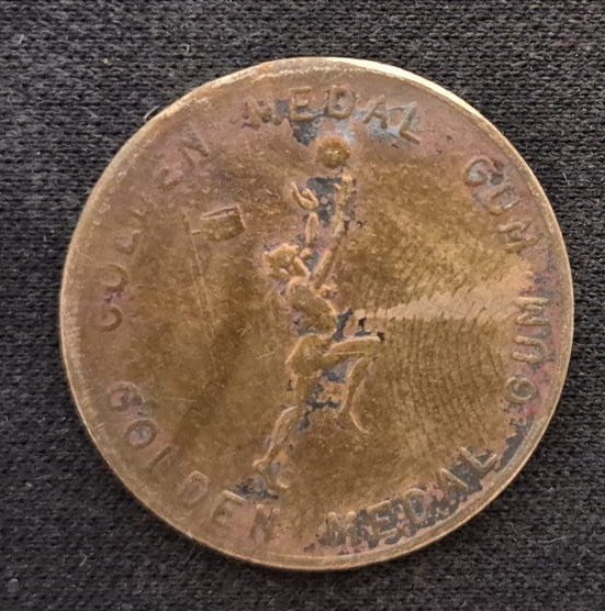 Jeton publicitaire ancien "Golden Medal Gum", Ophalen