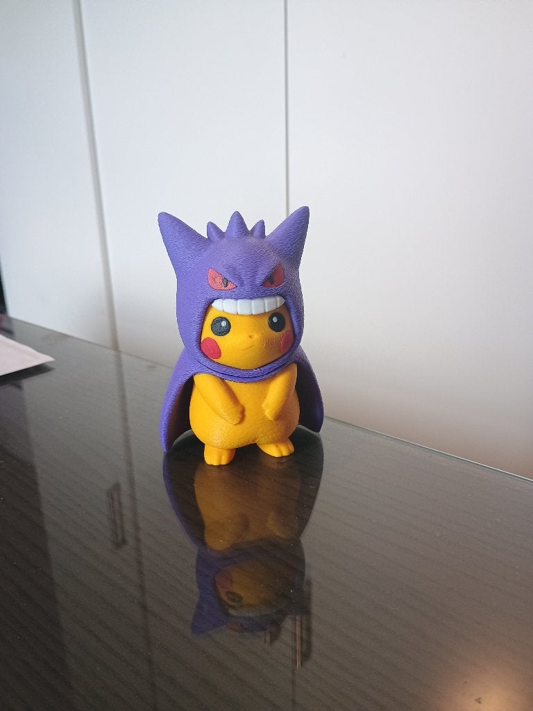 Pikachu gengar poncho 3d print, Ophalen of Verzenden