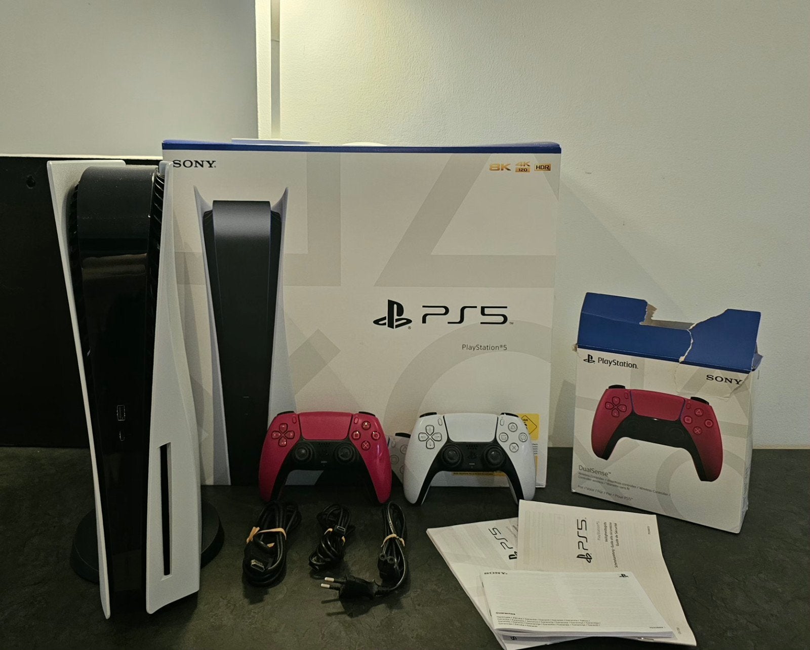 PlayStation 5 Disc Edition – 2 Controllers, Ophalen of Verzenden, Zo goed als nieuw, Playstation 5