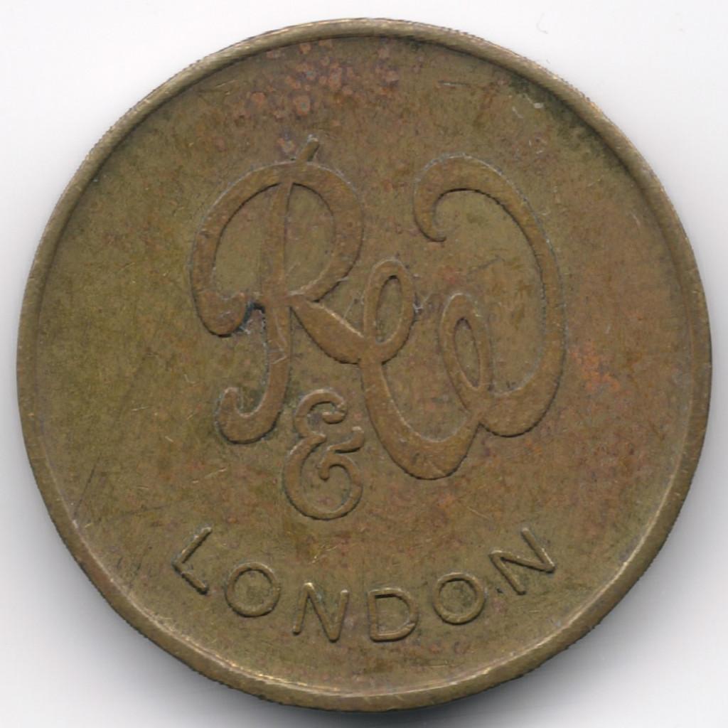 Royaume-Uni: Jeton de machine: R&W London (Ruffler & Walker), Enlèvement ou Envoi, Autres matériaux