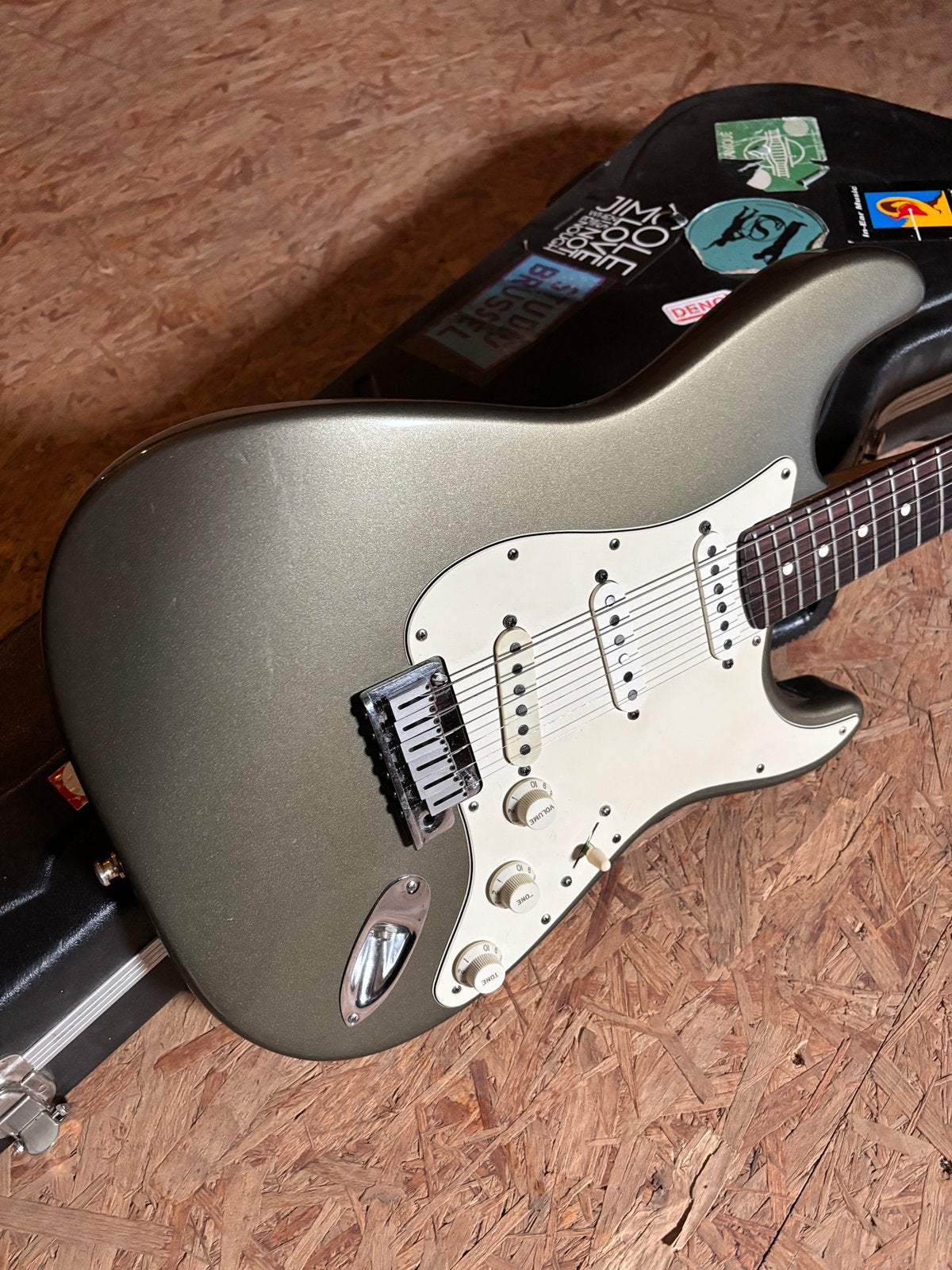 Fender USA Stratocaster 1989 - Inca Silver, Muziek en Instrumenten, Snaarinstrumenten | Gitaren | Elektrisch, Ophalen, Gebruikt