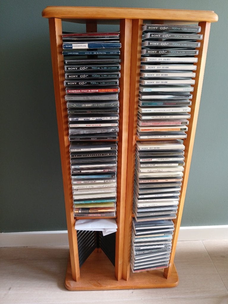 Support à CD (bois), Enlèvement, Bois, CD, 75 à 150 disques