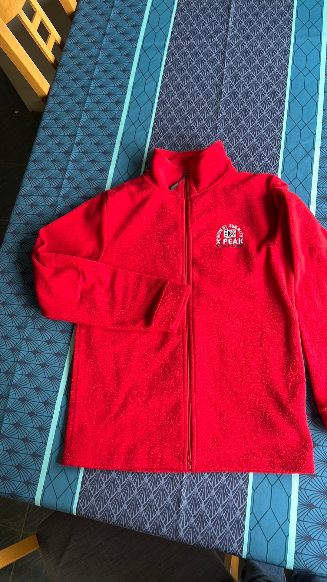 Rode fleece xpeak, Ophalen, Gedragen, Maat 36 (S)