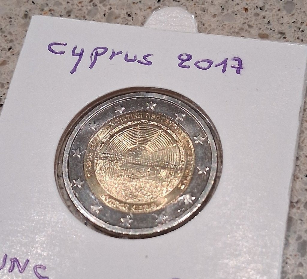 Cyprus 2 euro UNC munten, Postzegels en Munten, Munten | Europa | Euromunten, Ophalen of Verzenden, Cyprus, 2 euro, Losse munt