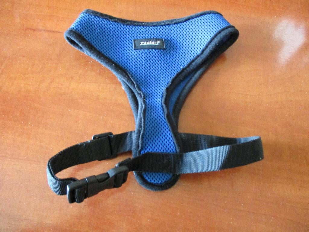 Blauw harnasje maat M, Dieren en Toebehoren, Ophalen of Verzenden, Zo goed als nieuw