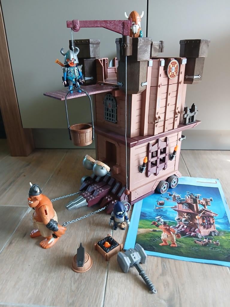 Playmobil knights, aanvalstoren van de dwergen, Kinderen en Baby's, Ophalen, Zo goed als nieuw