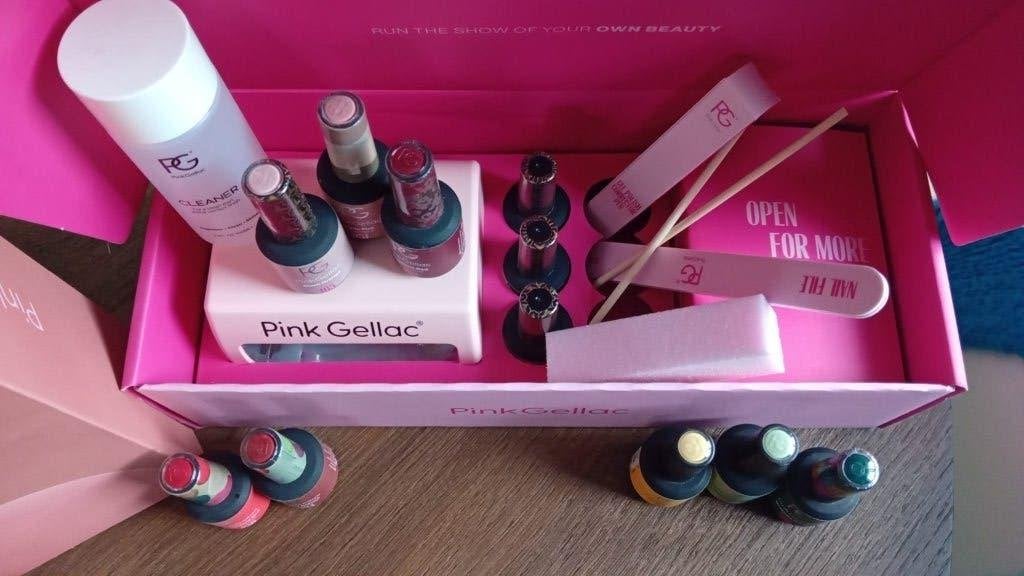 Basisset Pink Gellac met extra's, Enlèvement, Comme neuf, Mains et Ongles, Accessoires