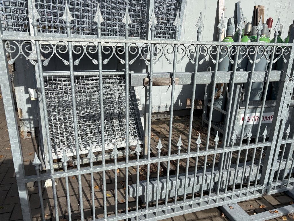 prachtige dubbele sierpoort met slot, Tuin en Terras, Ophalen, 100 tot 150 cm, Nieuw, IJzer