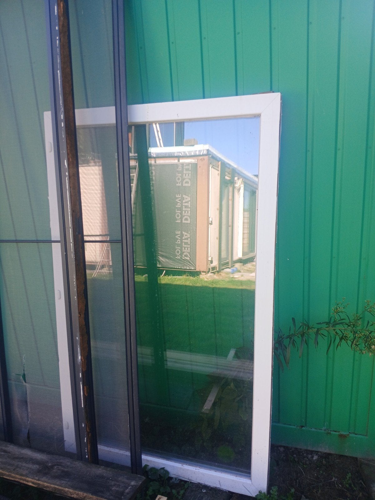 Te koop : 2 identieke pvc vaste ramen, Ophalen