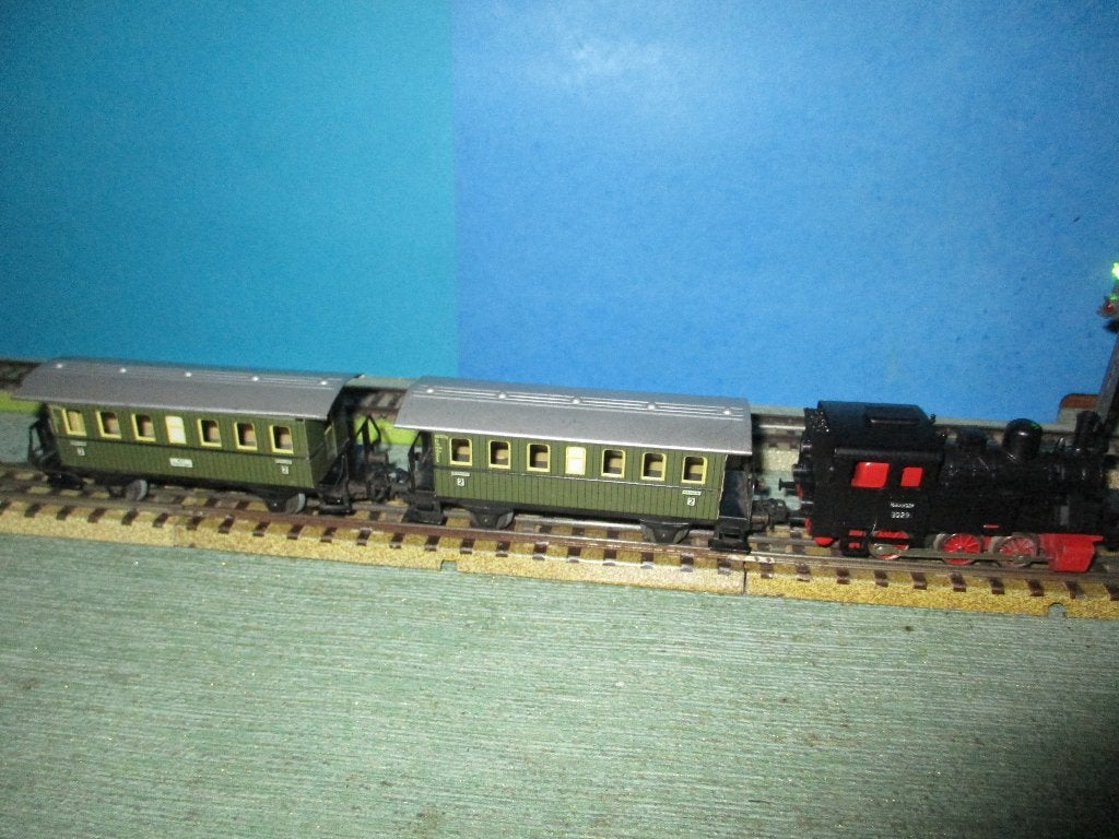 Marklin 3029 + 2 wagons 4040, Ophalen of Verzenden, Gebruikt, Treinset, Märklin