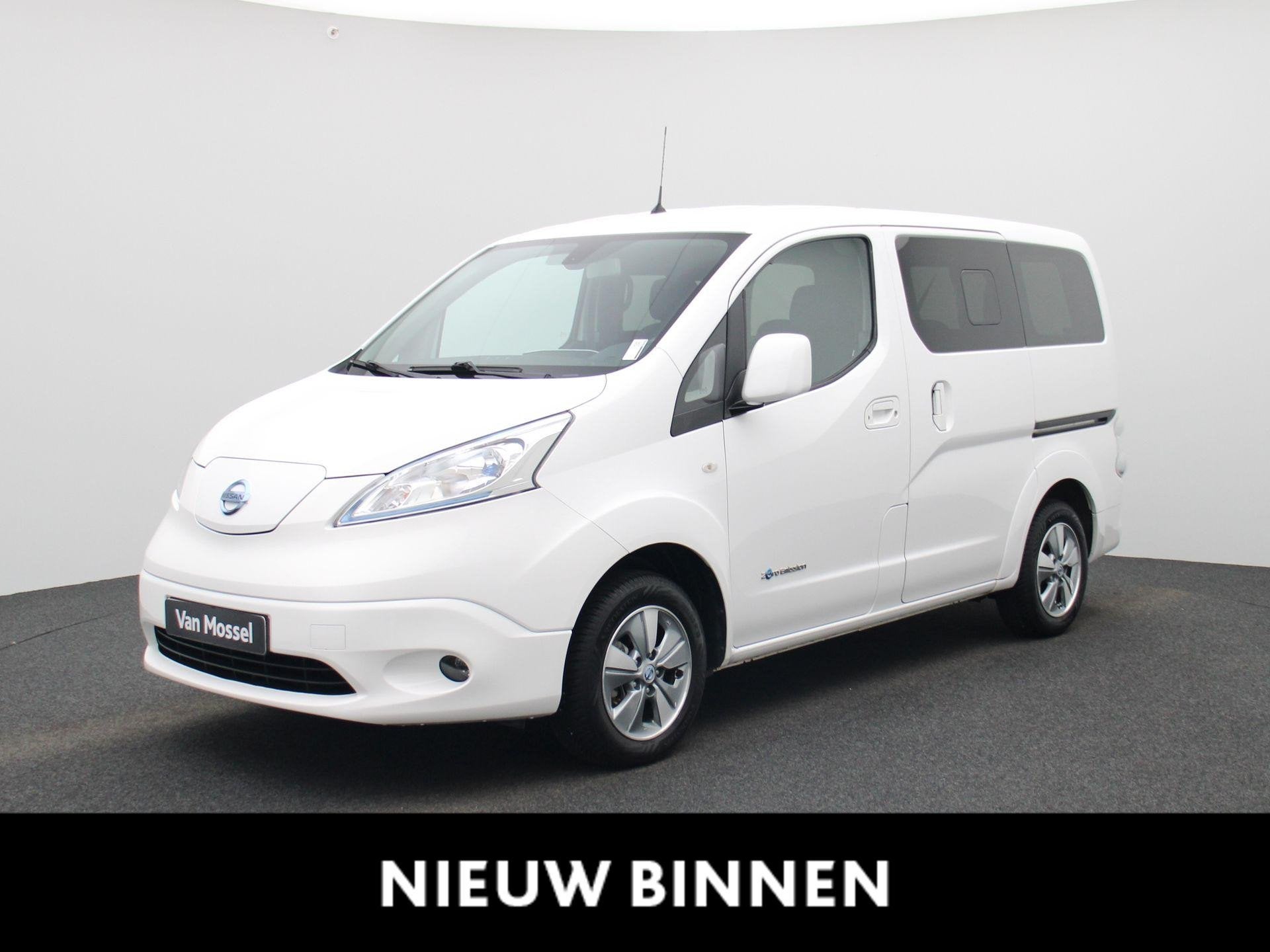 Nissan e-NV200 Business 40 kWh, Auto's, Stof, Gebruikt, Automatische klimaatregeling, Wit