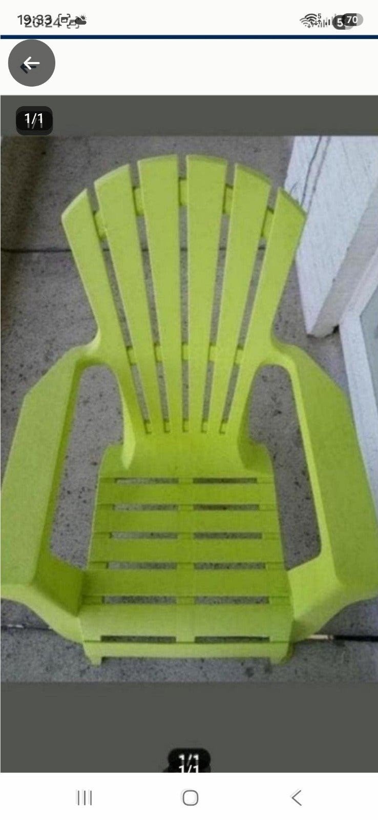 Transat de jardin loisirs couleur vert  PRIX 10 EUR / PIÈC, Jardin & Terrasse, Enlèvement