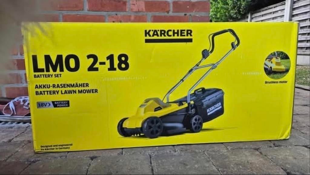 Karcher LMO 2-+8 grasmaaier met batterijset, Cirkelmaaier, Accu-grasmaaier, Nieuw, Ophalen of Verzenden