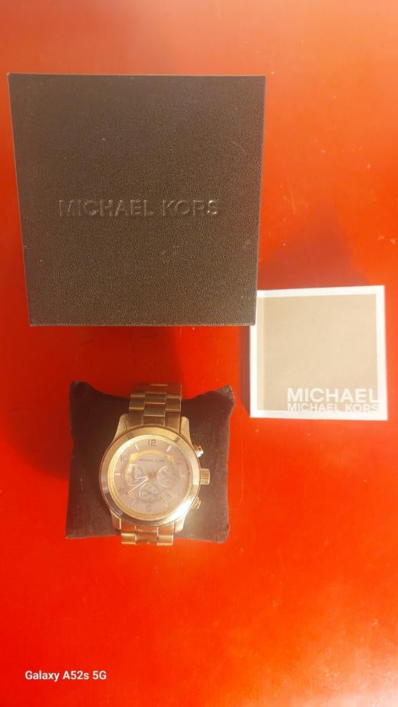 Michael Kors MK-8096., Bijoux, Sacs & Beauté, Montres | Hommes, Comme neuf, Montre-bracelet, Acier, Acier, Enlèvement ou Envoi