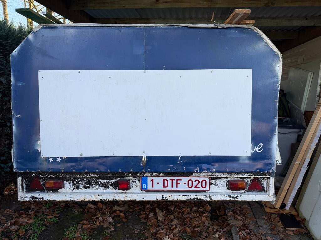 Dichte aluminium aanhangwagen te koop, Ophalen, Zo goed als nieuw