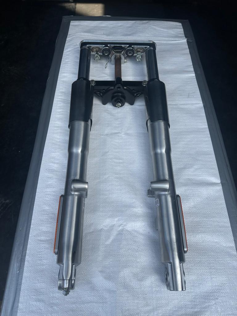 Voorvork fat boy 25 mm as, Motoren, Niet ingevuld, Gebruikt, Niet ingevuld, Ophalen of Verzenden