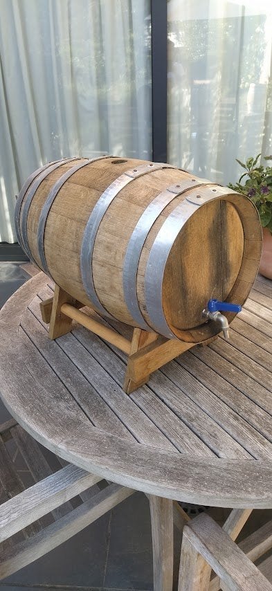 Eikenhouten vat 30 liter, Ophalen, Gebruikt