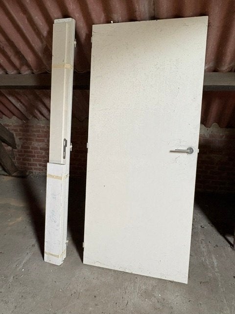 Houten binnendeur met kozijn, Doe-het-zelf en Bouw, Ophalen, Hout, Binnendeur