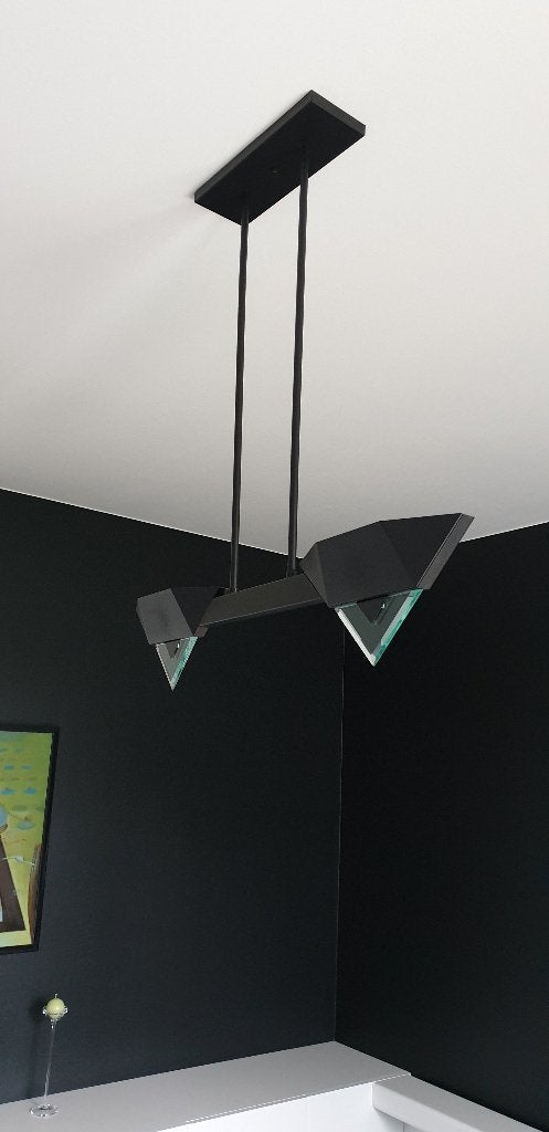 Moderne luchter, Ophalen, Zo goed als nieuw, Metaal, Design