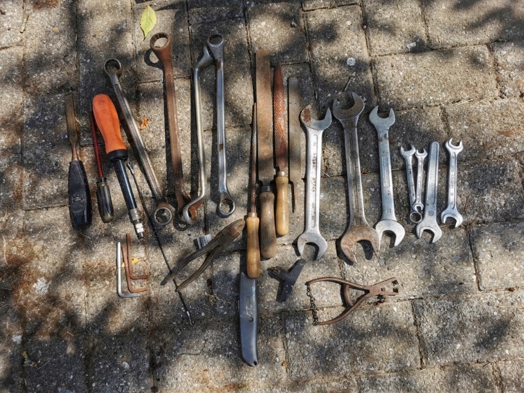 oud gereedschap, Doe-het-zelf en Bouw, Ophalen, Gebruikt