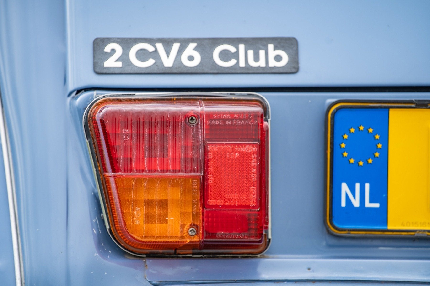 Citroen 2 CV 6 Club, Voorwielaandrijving, 4 deurs, 602 cc, Blauw