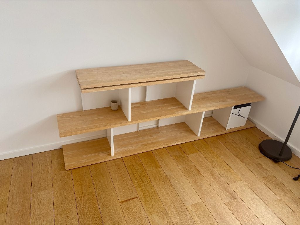 TAKA boekenkast - TV-meubel - 240 cm, Ophalen, Gebruikt, 200 cm of meer, 25 tot 50 cm