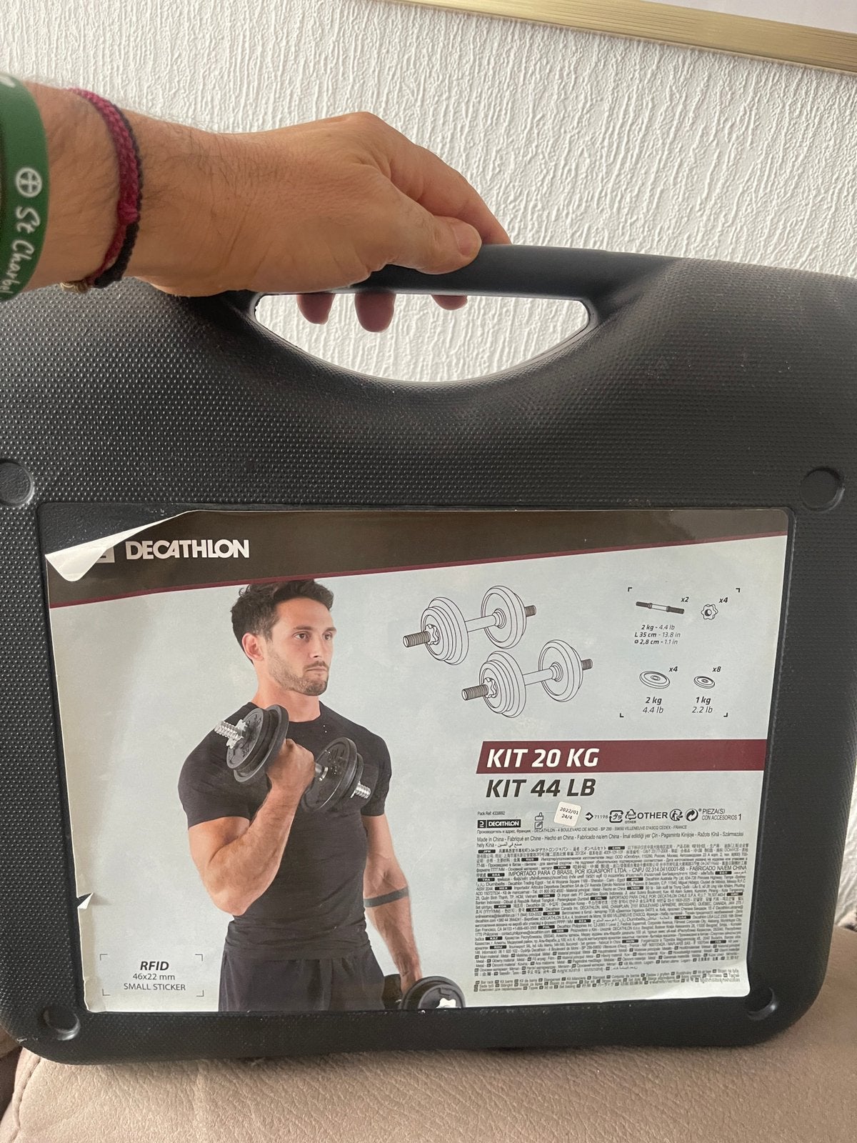 Haltères, Sport en Fitness, Overige Sport en Fitness, Ophalen, Zo goed als nieuw