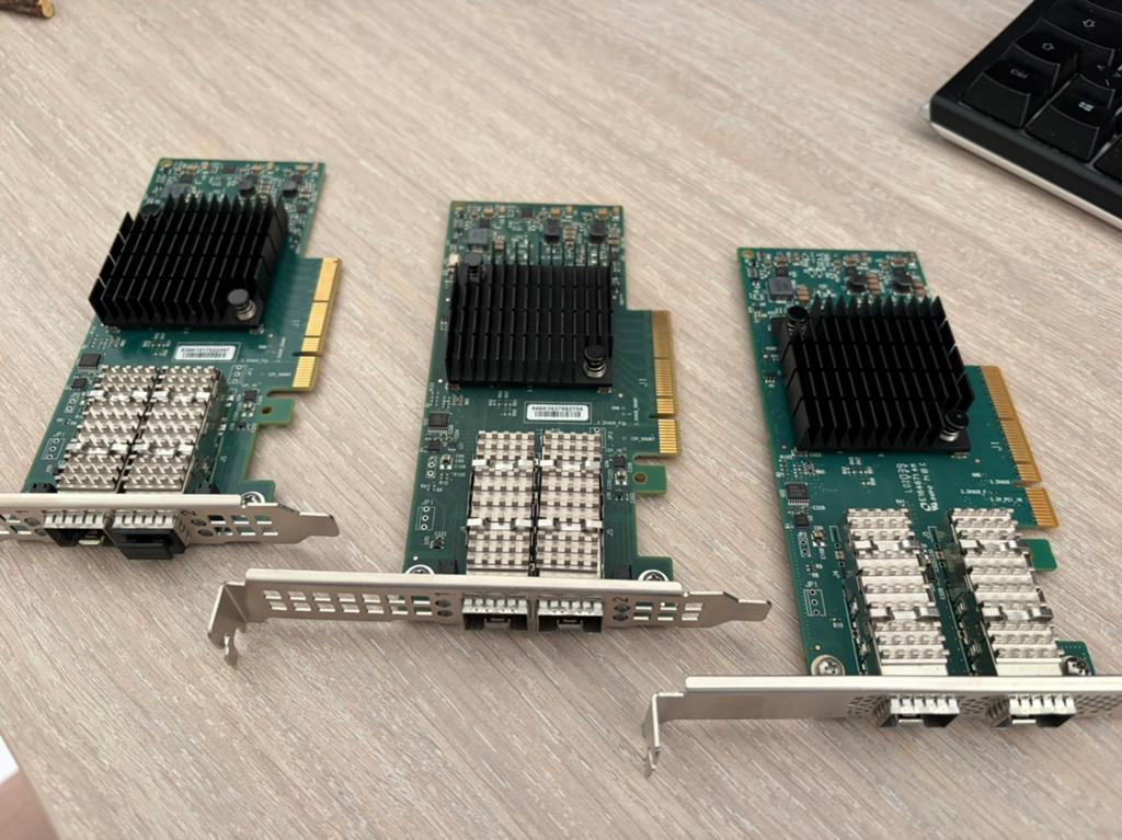 Lot 3x mellanox Connect x4 kaart 2xSfp28 (25Gbe), Computers en Software, Netwerkkaarten, Ophalen of Verzenden, Gebruikt, Intern