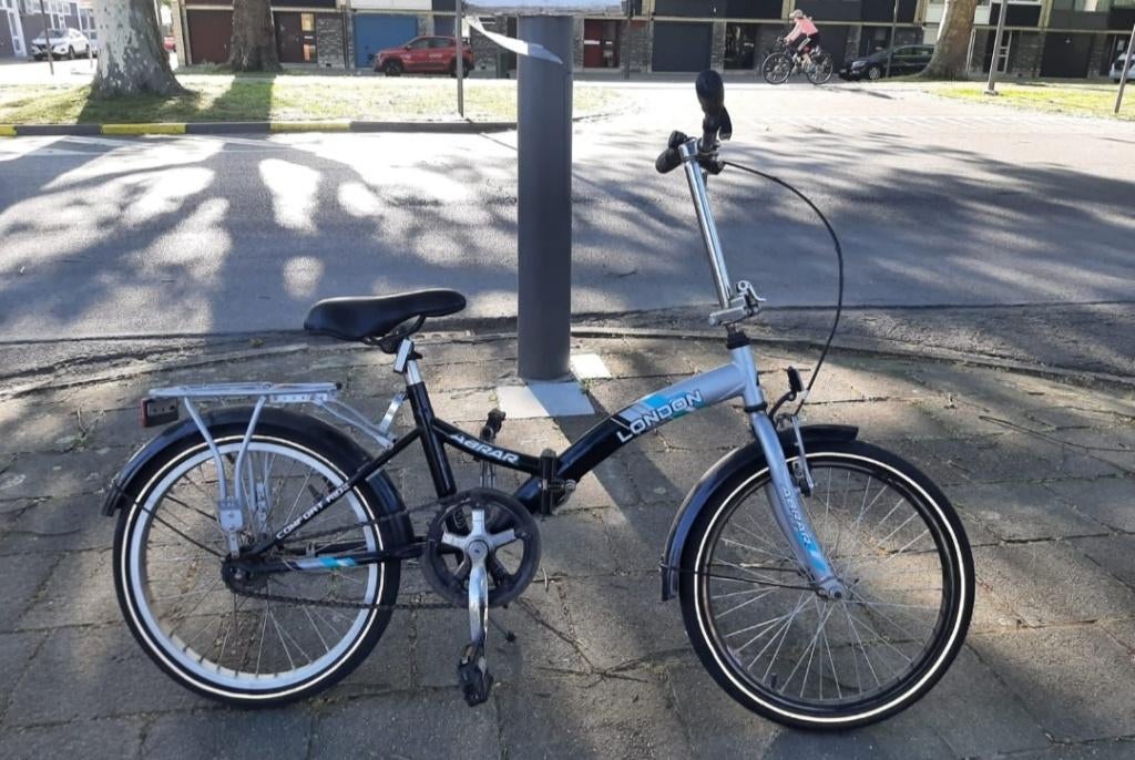 Fiets: Abrar London 20 inch 44 cm unisex velgrem grijs, Fietsen en Brommers, Ophalen of Verzenden, Gebruikt, Velgrem