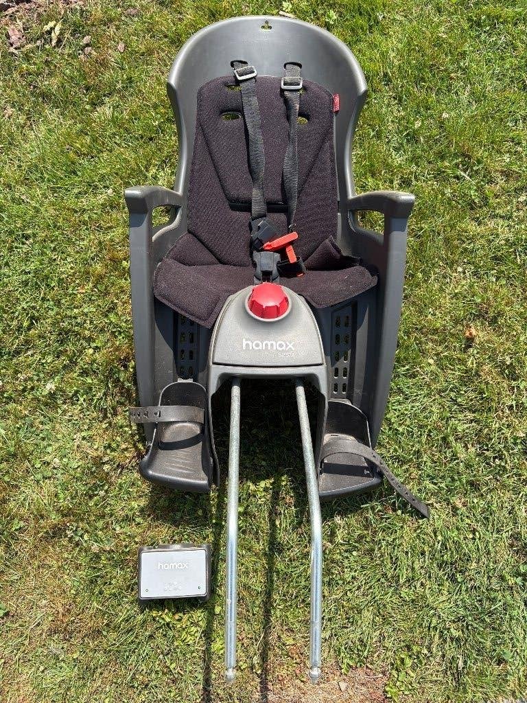 Kinderzitje fiets, Ophalen, Gebruikt, Achterzitje, Voetsteuntjes