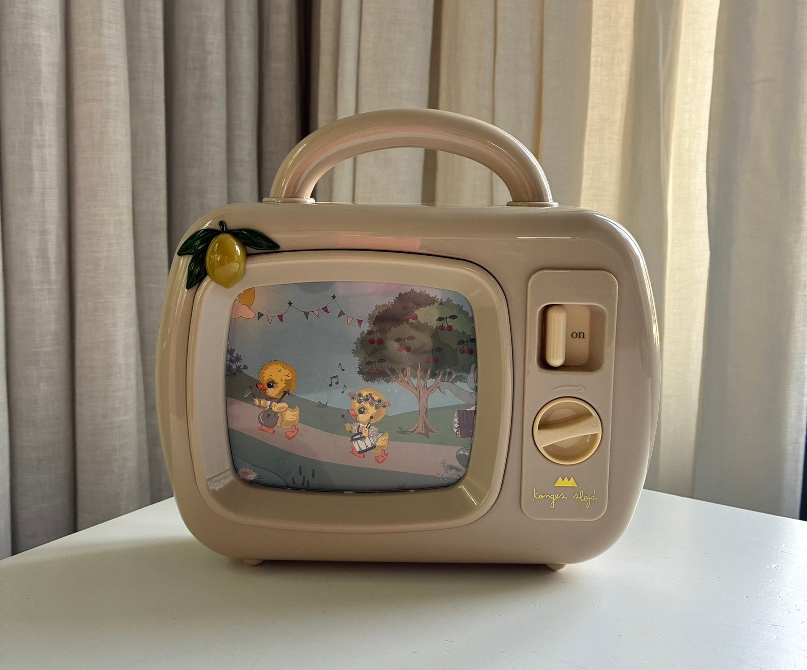 My Melody Lemon retro tv Konges Sløjd, Ophalen of Verzenden, Zo goed als nieuw, Overige typen, Met geluid
