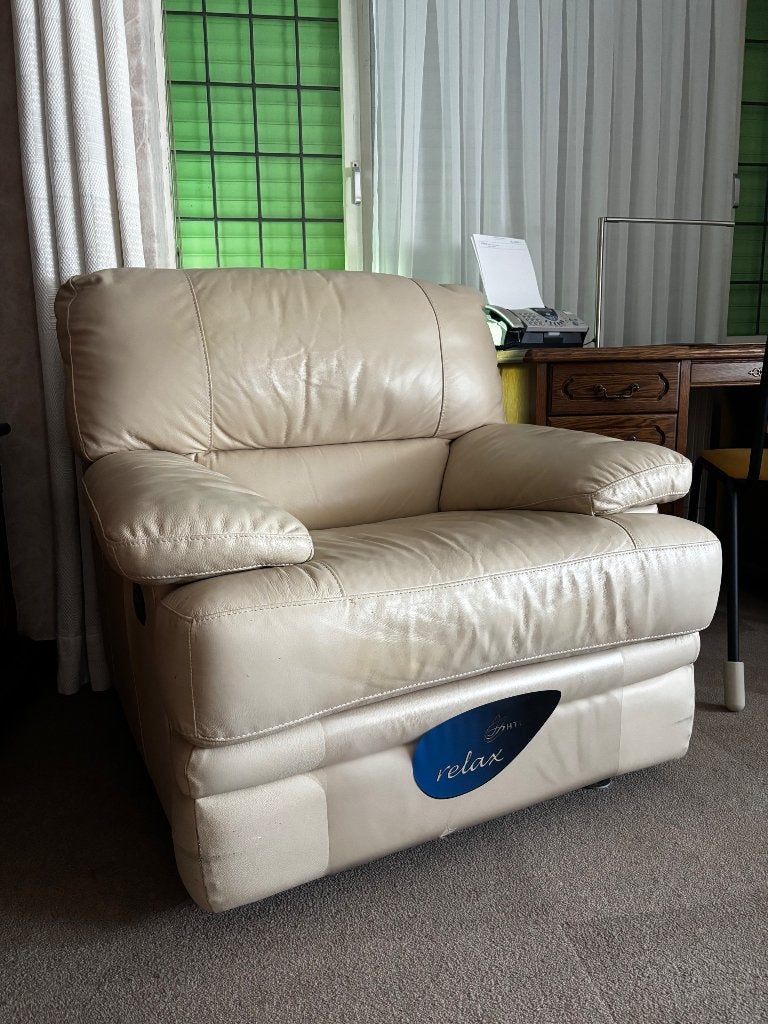 Lederen Relax zetel, Ophalen, Gebruikt, Eenpersoons, Leer