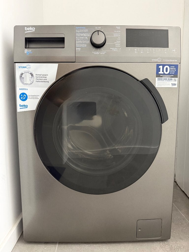 Beko wasdroogcombinatie 8/5 weiniggebruikt garantie eind2026, Elektronische apparatuur, Ophalen, Zo goed als nieuw