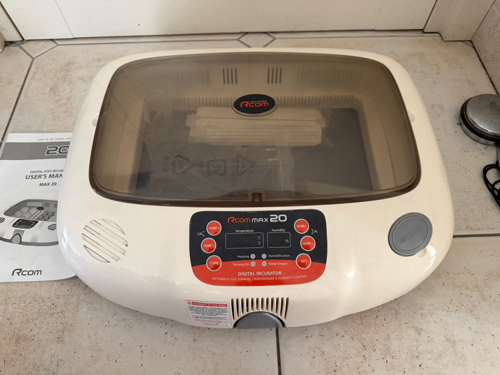 Complete Rcom Max 20 broedmachine, Ophalen of Verzenden, Broedmachine