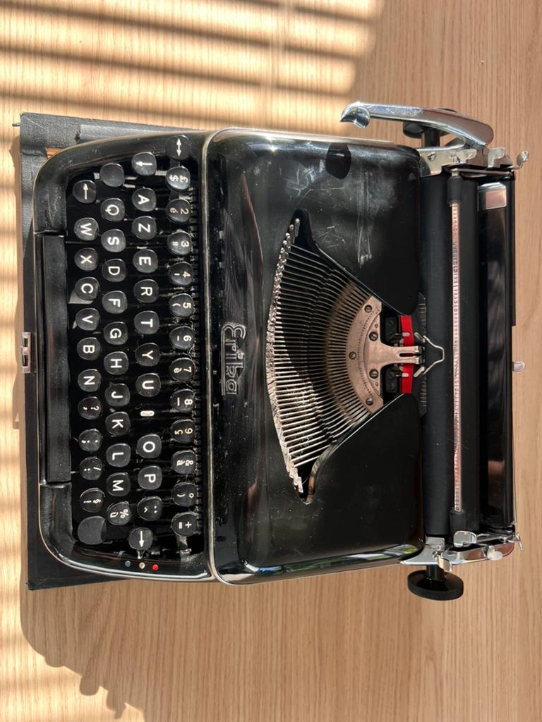 Vintage typemachine Erika jaren 50, Diversen, Typemachines, Ophalen, Gebruikt