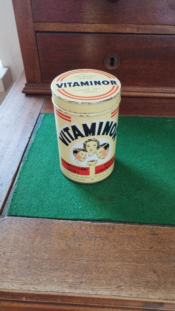 Boîte en fer VITAMINOR ancienne, Enlèvement ou Envoi, Utilisé, Autre, Autres marques