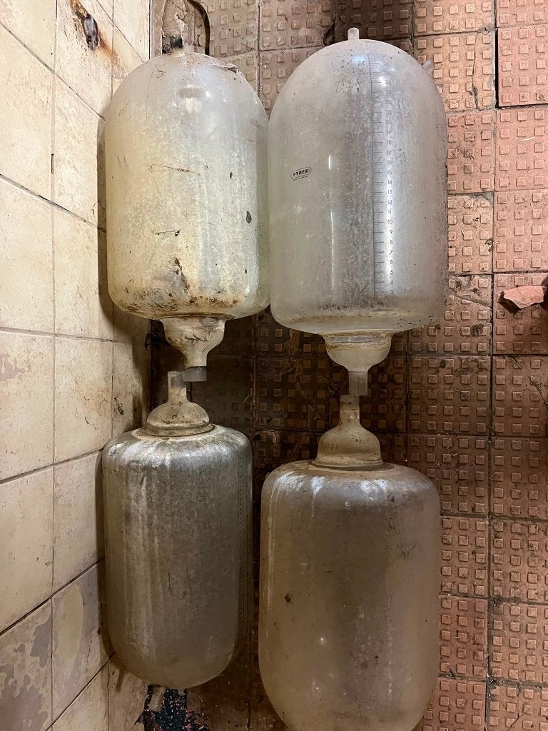 Meetbokalen melkmachine