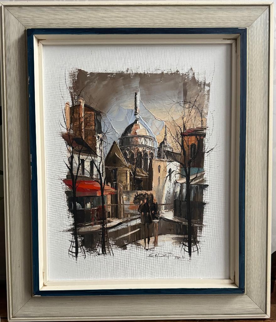 « Basilique du Sacré-Cœur de Montmartre » Paris 1980, Antiquités & Art, Art | Peinture | Classique, Enlèvement ou Envoi