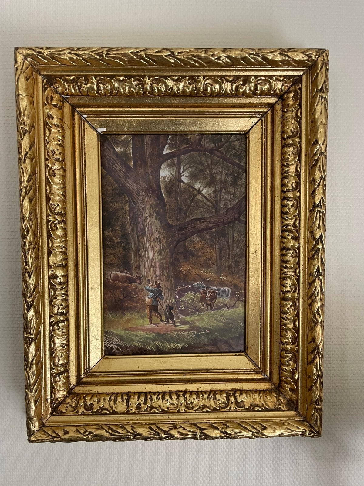 Antiek schilderij op porselein, Antiek en Kunst, Ophalen
