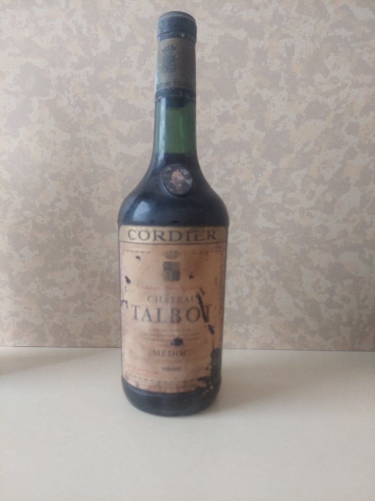 Chateau Talbot 1968 (4ième Grand Cru Classé), Ophalen, Frankrijk, Zo goed als nieuw, Rode wijn