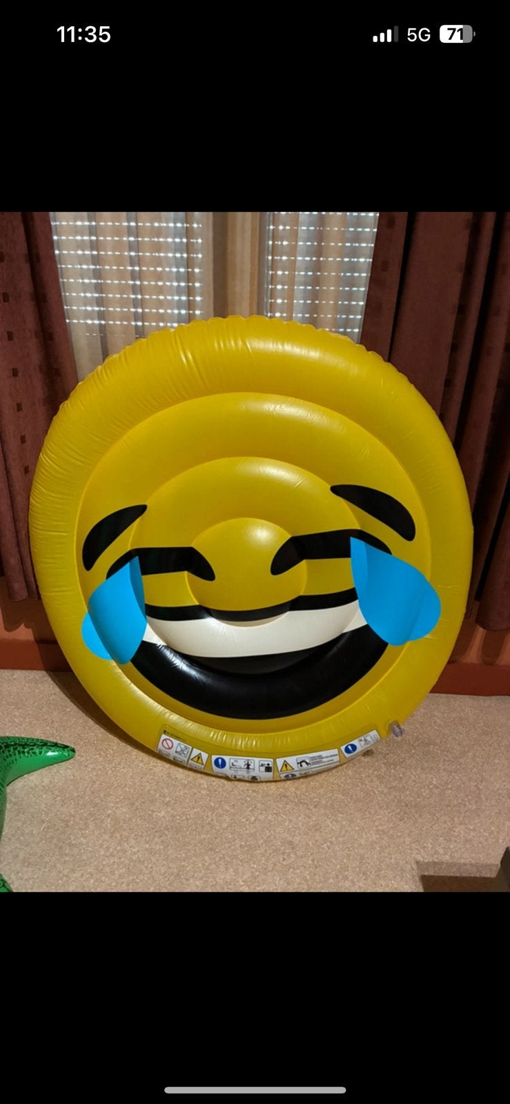 Emoji luchtbed, Ophalen, Zo goed als nieuw