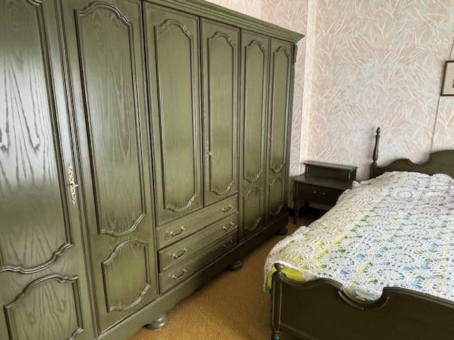 chambre de style campagnard vert olive, Enlèvement, Utilisé, Deux personnes, Landelijke stijl
