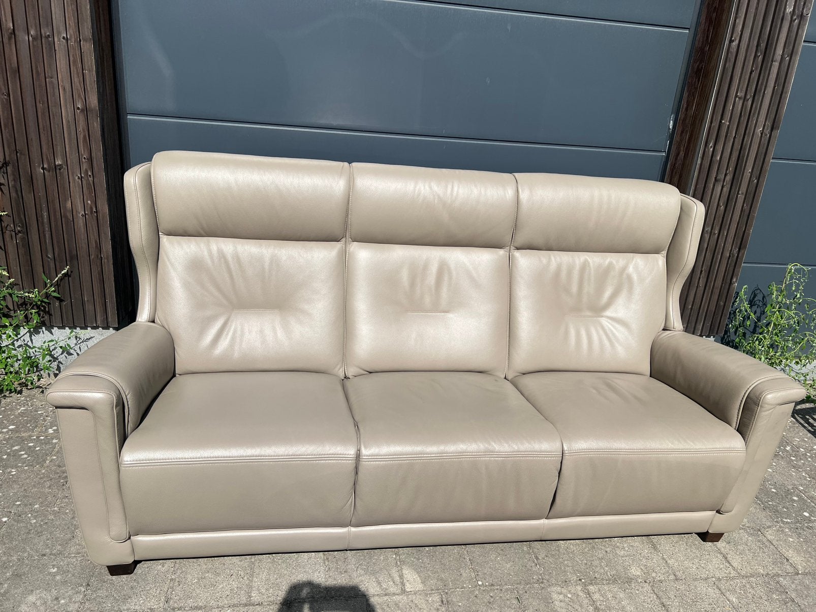 3 ziets beige canape, Maison & Meubles, Canapés | Salons, Enlèvement, Comme neuf