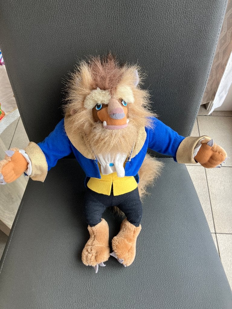 Disney knuffel The beast ( Belle & het beest ), Verzamelen, Disney, Ophalen of Verzenden, Assepoester of Belle, Knuffel