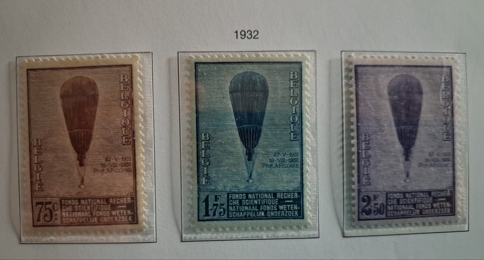 België OBP 353-355 * 1932, Postzegels en Munten, Ophalen of Verzenden, Postfris