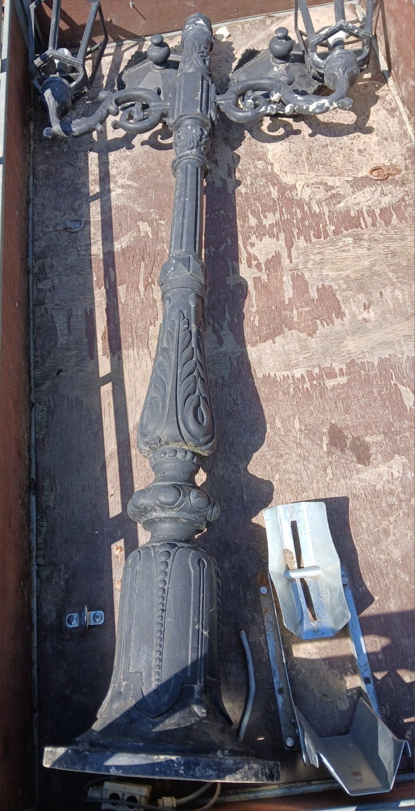 Lantaarnpaal gegoten aluminium, Tuin en Terras, Ophalen, Aluminium