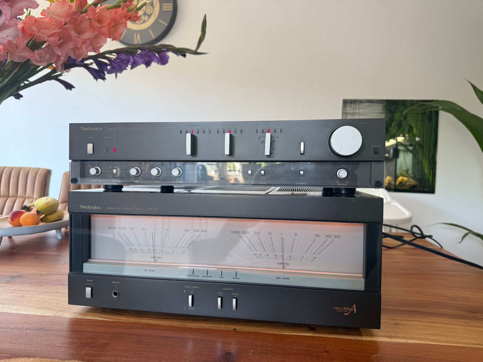 Technics se-a5 + su-a6, TV, Hi-fi & Vidéo, Amplificateurs & Ampli-syntoniseurs, Enlèvement, Comme neuf