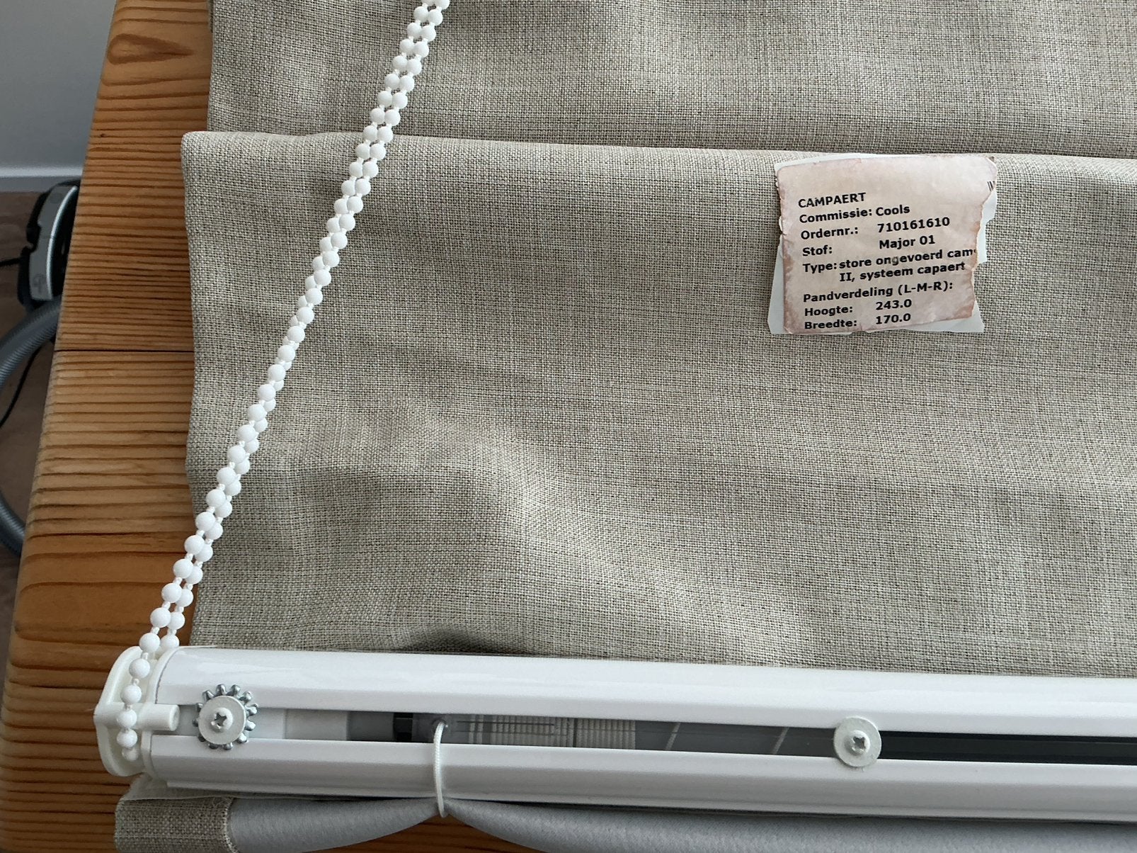 Geassembleerd optreksysteem nieuw, Maison & Meubles, Ameublement | Rideaux & Stores à lamelles, 243 cm, 170 cm, Store romain, Accessoires de montage inclus